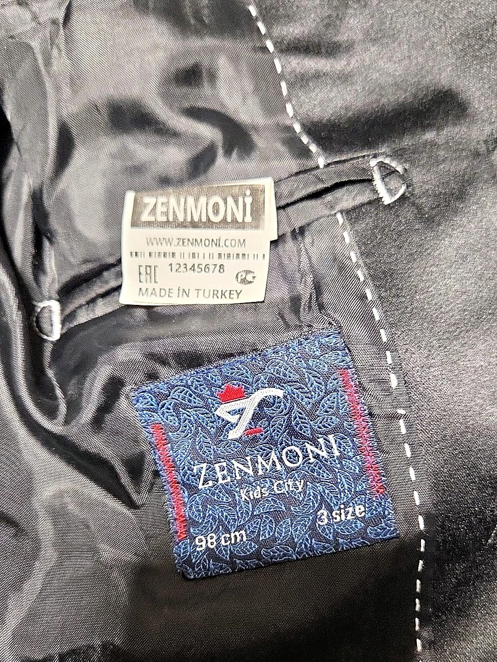 Zennoni Black Blazer Size 3 KIDS Like New